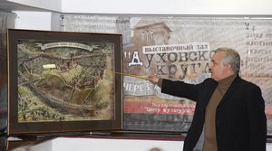 Детальное графическое изображение витебских замков ХIV века Игоря Дурова. Фото: Олег Климович