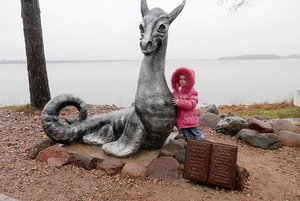 Памятник Цмоку в Лепеле. Фото: Владимир Шушкевич