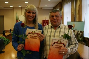 Яна Максимова с тренером Василием Коробейко. Фото Дмитрия Осипова 