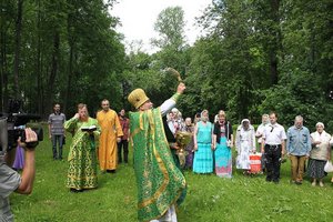 Освящение места, где планируют построить Софийский собор в Витебске