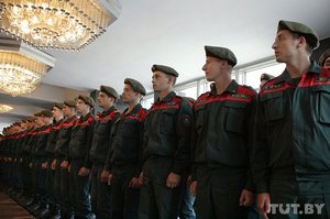 Присяга у витебских спасателей, 2013 год. Фото: Игорь Матвеев