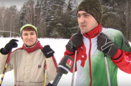 В Лиозненском районе семья обустроила трассу для лыжников (09.01.2019)